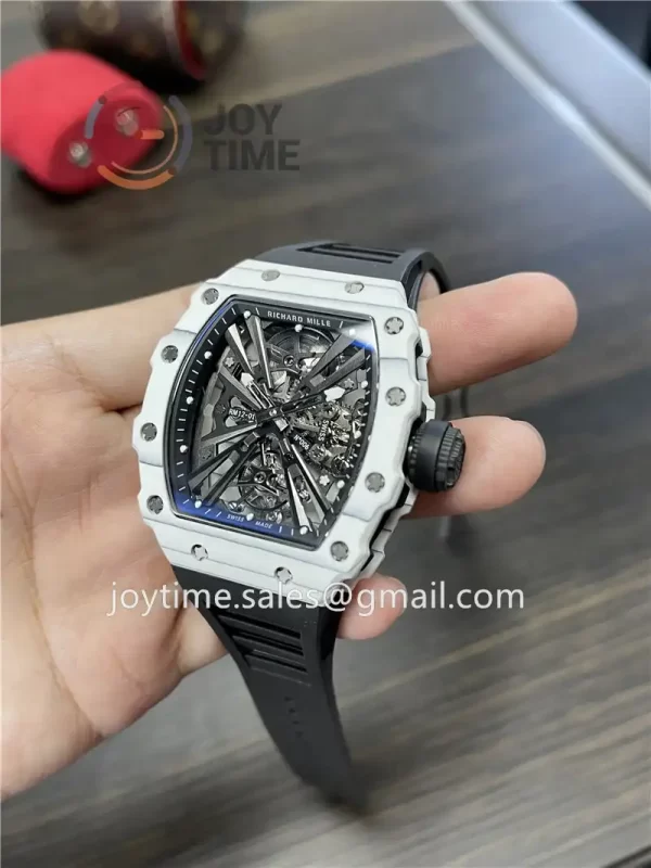 Richard Mille RM12-01 1:1 Best Edition NTPT Rubber Strap Tourbillon