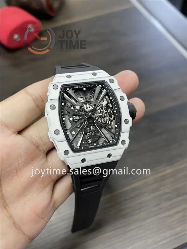 Richard Mille RM12-01 1:1 Best Edition NTPT Rubber Strap Tourbillon