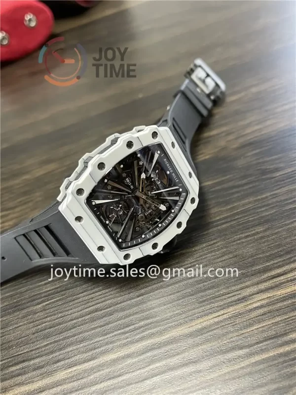 Richard Mille RM12-01 1:1 Best Edition NTPT Rubber Strap Tourbillon