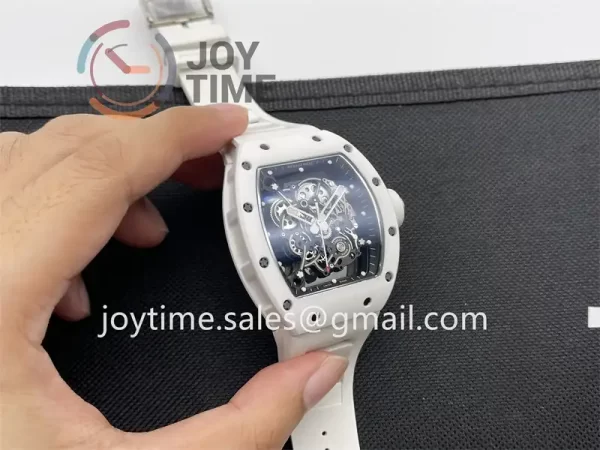 Richard Mille RM055 BBR 1:1 Best Edition Ceramic Case Rubber Strap Clone RMUL2