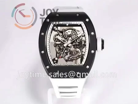 Richard Mille RM055 BBR 1:1 Best Edition Ceramic Case Rubber Strap Clone RMUL2