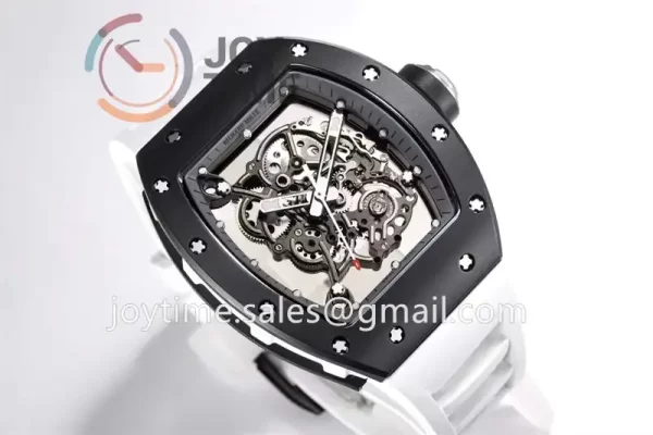 Richard Mille RM055 BBR 1:1 Best Edition Ceramic Case Rubber Strap Clone RMUL2