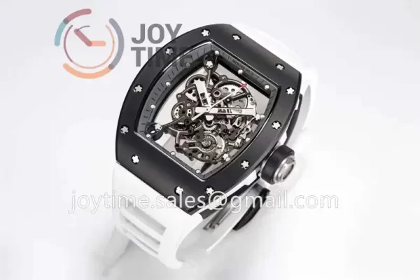 Richard Mille RM055 BBR 1:1 Best Edition Ceramic Case Rubber Strap Clone RMUL2