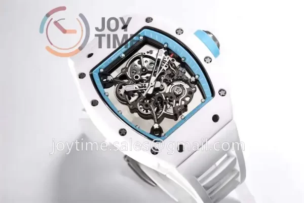 Richard Mille RM055 BBR 1:1 Best Edition Ceramic Case Rubber Strap Clone RMUL2