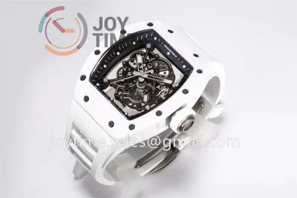 Richard Mille RM055 BBR 1:1 Best Edition Ceramic Case Rubber Strap Clone RMUL2