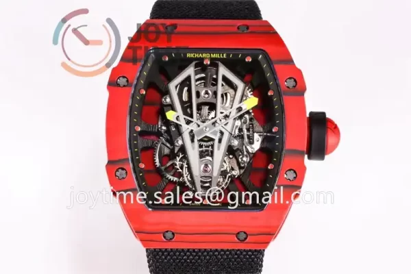 Richard Mille RM027-03 BBR 1:1 Best Edition Carbon Case Rubber Strap Tourbillon