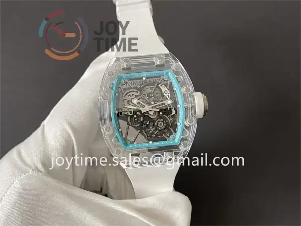 Richard Mille RM035-01 Sonic 1:1 Best Edition Transparent Case Rubber Strap Clone RMUL3