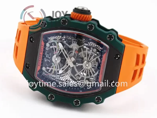 Richard Mille RM21-02 RMF 1:1 Best Edition NTPT Rubber Strap Tourbillon