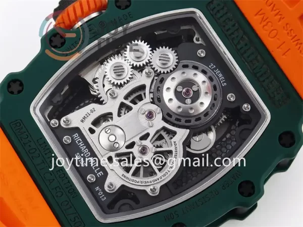 Richard Mille RM21-02 RMF 1:1 Best Edition NTPT Rubber Strap Tourbillon