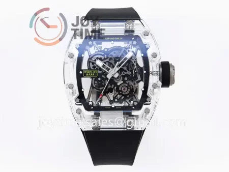 Richard Mille RM035-01 Sonic 1:1 Best Edition Transparent Case Rubber Strap Clone RMUL3