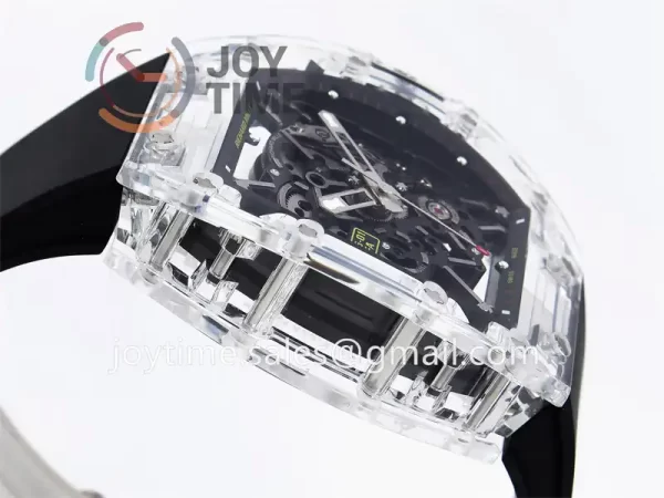 Richard Mille RM035-01 Sonic 1:1 Best Edition Transparent Case Rubber Strap Clone RMUL3