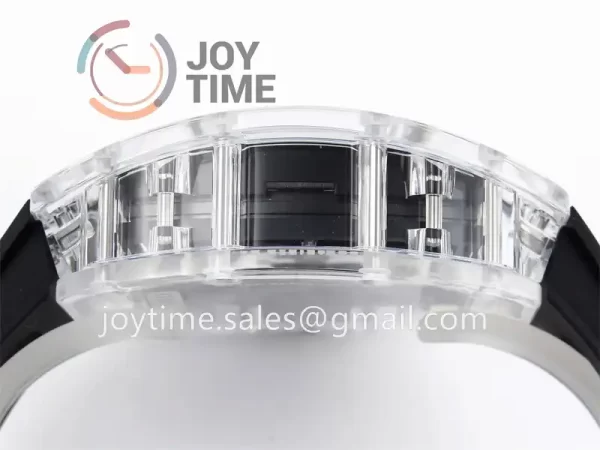 Richard Mille RM035-01 Sonic 1:1 Best Edition Transparent Case Rubber Strap Clone RMUL3