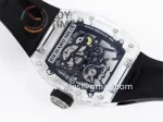 Richard Mille RM035-01 Sonic 1:1 Best Edition Transparent Case Rubber Strap Clone RMUL3