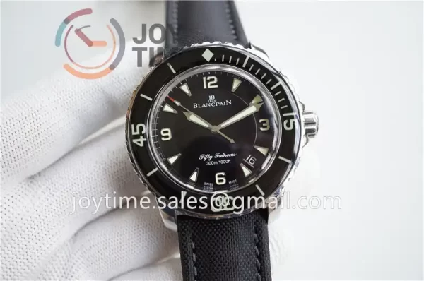 Blancpain Fifty Fathoms ZF 1:1 Best Edition SS Case Sail-canvas Strap A2836