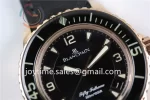 Blancpain Fifty Fathoms ZF 1:1 Best Edition RG Case Sail-canvas Strap A2836