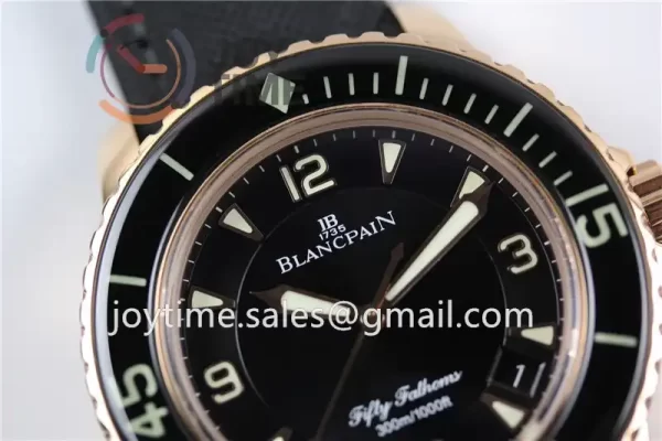 Blancpain Fifty Fathoms ZF 1:1 Best Edition RG Case Sail-canvas Strap A2836