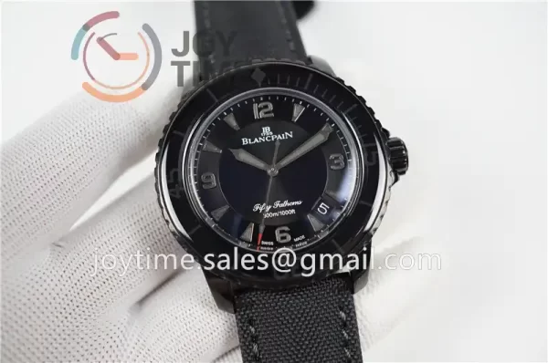 Blancpain Fifty Fathoms ZF 1:1 Best Edition PVD Case Sail-canvas Strap A2836