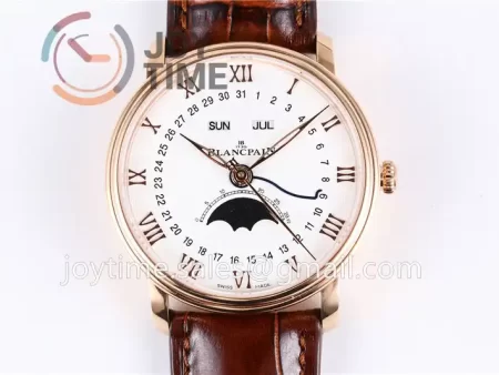 Blancpain Villeret Complicated Function OMF 1:1 Best Edition RG Case Leather Strap A6654