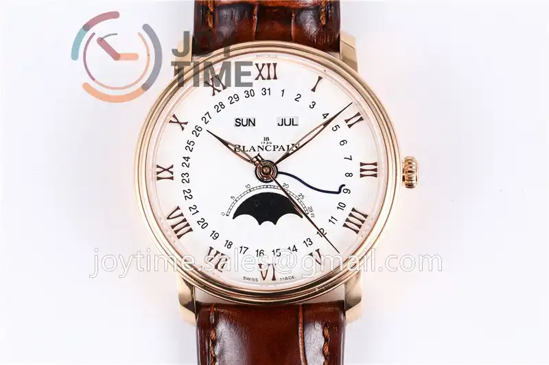 Blancpain Villeret Complicated Function OMF 1:1 Best Edition RG Case Leather Strap A6654