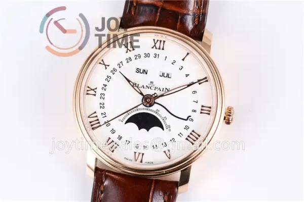 Blancpain Villeret Complicated Function OMF 1:1 Best Edition RG Case Leather Strap A6654