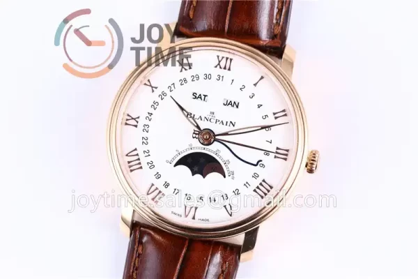 Blancpain Villeret Complicated Function OMF 1:1 Best Edition RG Case Leather Strap A6654