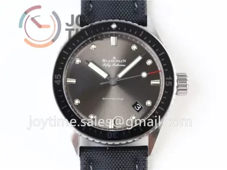 Blancpain Fifty Fathoms Bathyscaphe ZF 1:1 Best Edition SS Case Sail-canvas Strap A1315