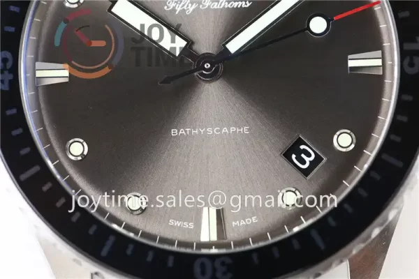 Blancpain Fifty Fathoms Bathyscaphe ZF 1:1 Best Edition SS Case Sail-canvas Strap A1315