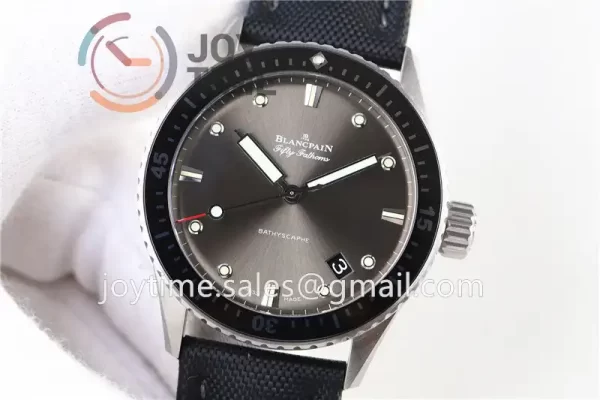 Blancpain Fifty Fathoms Bathyscaphe ZF 1:1 Best Edition SS Case Sail-canvas Strap A1315