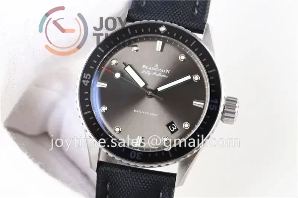 Blancpain Fifty Fathoms Bathyscaphe ZF 1:1 Best Edition SS Case Sail-canvas Strap A1315