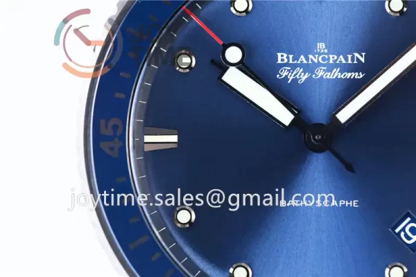 Blancpain Fifty Fathoms Bathyscaphe ZF 1:1 Best Edition Ceramic Case Sail-canvas Strap A1315