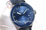 Blancpain Fifty Fathoms Bathyscaphe ZF 1:1 Best Edition Ceramic Case Sail-canvas Strap A1315