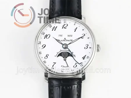 Blancpain Villeret Complicated Function OMF 1:1 Best Edition SS Case Leather Strap A6654