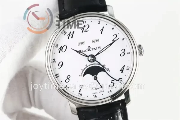 Blancpain Villeret Complicated Function OMF 1:1 Best Edition SS Case Leather Strap A6654