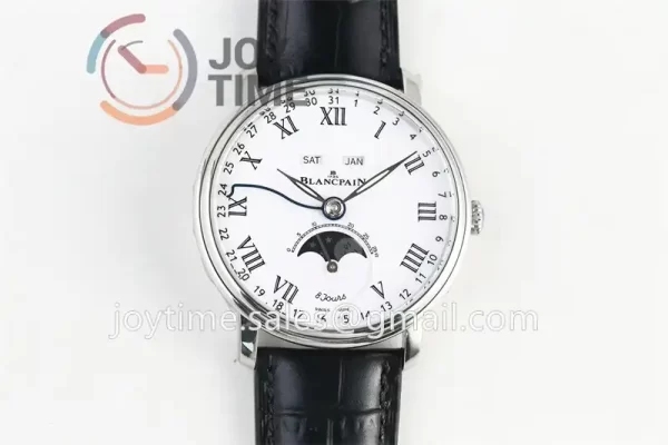 Blancpain Villeret Complicated Function OMF 1:1 Best Edition SS Case Leather Strap A6654