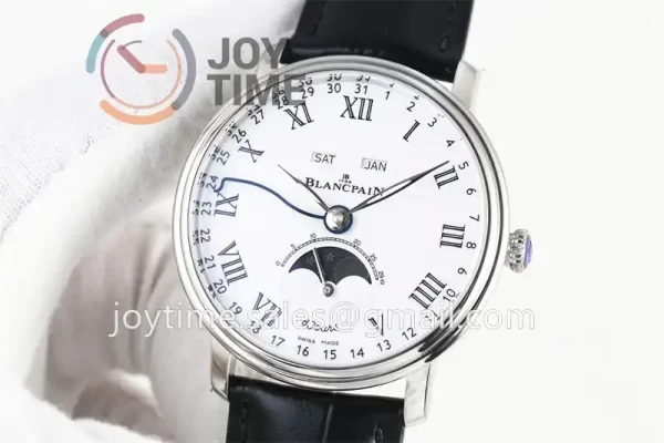 Blancpain Villeret Complicated Function OMF 1:1 Best Edition SS Case Leather Strap A6654