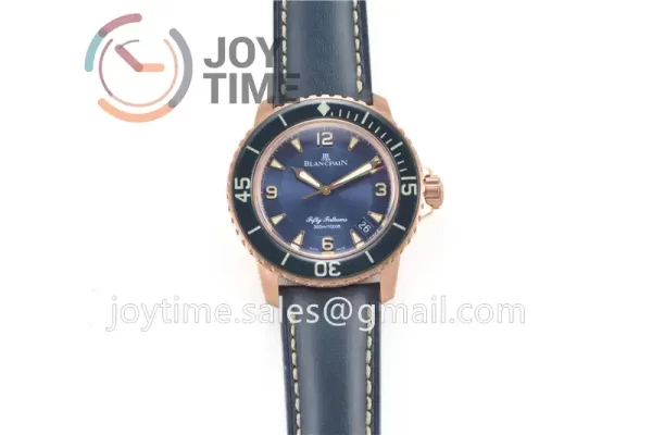 Blancpain Fifty Fathoms ZF 1:1 Best Edition RG Case Sail-canvas Strap A2836