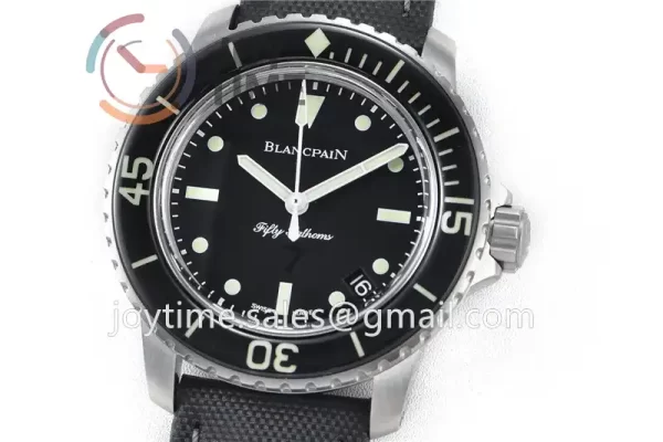 Blancpain Fifty Fathoms ZF 1:1 Best Edition SS Case Sail-canvas Strap A2836