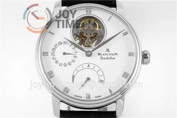 Blancpain Villeret JBF 1:1 Best Edition SS Case Leather Strap Tourbillon