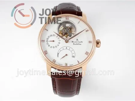 Blancpain Villeret JBF 1:1 Best Edition RG Case Leather Strap Tourbillon