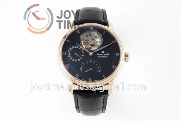 Blancpain Villeret JBF 1:1 Best Edition RG Case Leather Strap Tourbillon