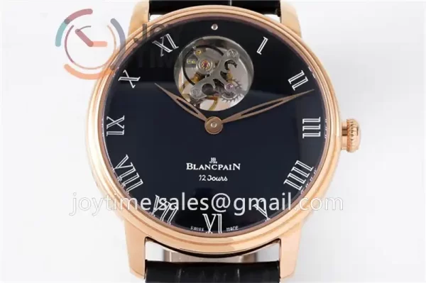 Blancpain Villeret JBF 1:1 Best Edition RG Case Leather Strap Tourbillon