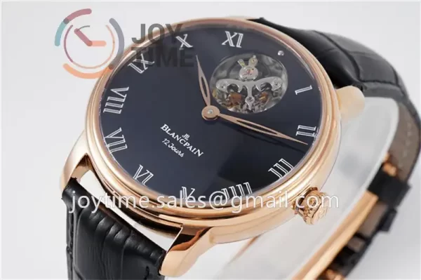 Blancpain Villeret JBF 1:1 Best Edition RG Case Leather Strap Tourbillon