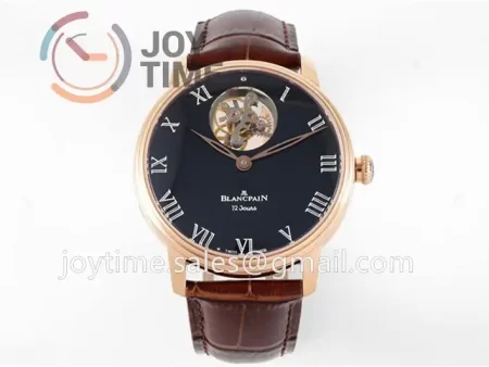 Blancpain Villeret JBF 1:1 Best Edition RG Case Leather Strap Tourbillon