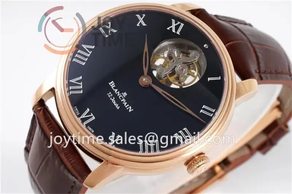 Blancpain Villeret JBF 1:1 Best Edition RG Case Leather Strap Tourbillon