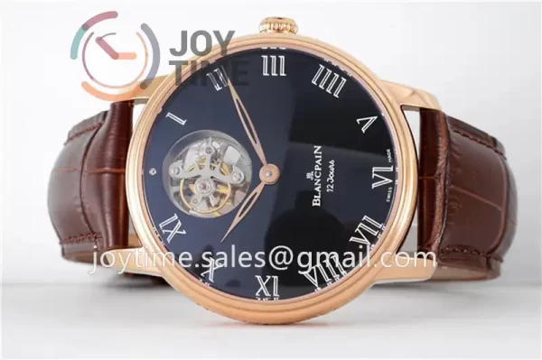 Blancpain Villeret JBF 1:1 Best Edition RG Case Leather Strap Tourbillon