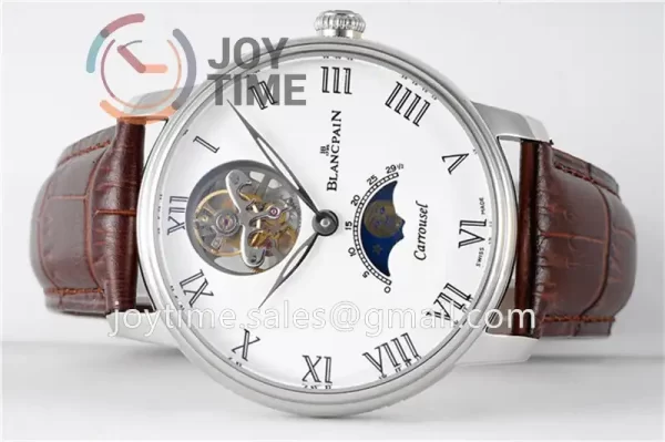 Blancpain Villeret JBF 1:1 Best Edition SS Case Leather Strap Tourbillon