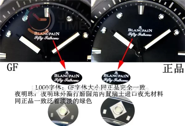 Blancpain Fifty Fathoms Bathyscaphe GF 1:1 Best Edition Ceramic Case Sail-canvas Strap A1315