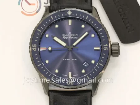 Blancpain Fifty Fathoms Bathyscaphe GF 1:1 Best Edition Ceramic Case Sail-canvas Strap A1315