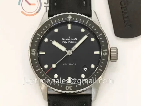 Blancpain Fifty Fathoms Bathyscaphe GF 1:1 Best Edition Titanium Case Sail-canvas Strap A1315