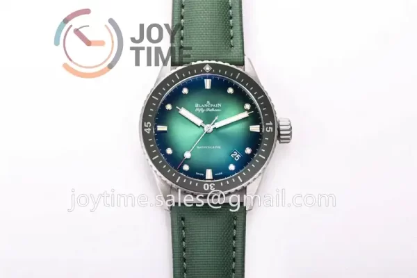 Blancpain Fifty Fathoms Bathyscaphe GF 1:1 Best Edition SS Case Sail-canvas Strap A1315